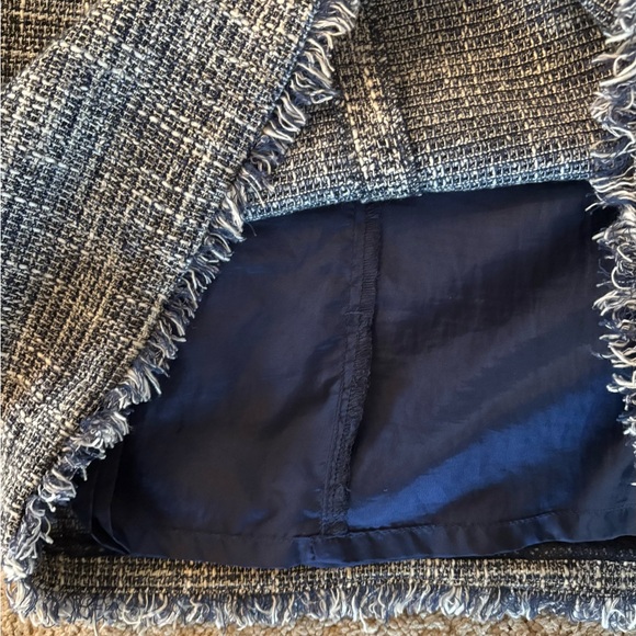 J. McLaughlin Blue Tweed Midi Dress - Picture 2 of 5